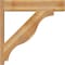 Ekena Millwork Funston Block Rough Sawn Outlooker, Western Red Cedar, 8"W x 36"D x 36"H OUT08X36X36FST05RWR - alternate 4